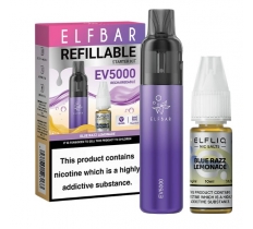 Elf Bar EV5000 Refillable Vape Blue Razz Lemonade