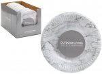 7" Marble Design Plates Pack Of 10
