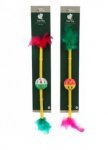 Feather/Bell Stick Cat Toy 40cm