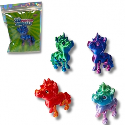 3D Printed Unicorn 9cm Toy