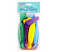 4 Pack Punch Balloons