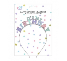 Pastel Happy Birthday Headband