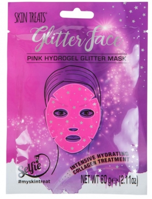 Glitter Face Hydrogel Collagen Glitter Mask Pink