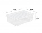 Wham Crystal 32L Underbed Box And Lid