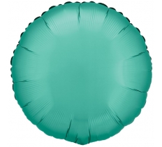 Amscan Silk Lustre Jade Green Circle Standard Foil Balloon
