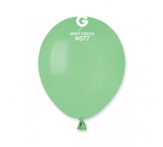 Gemar 5" Pack 50 Latex Balloons Mint Green #077