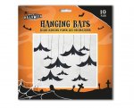 Halloween Hanging Bat Paper Decorations 10 Pack