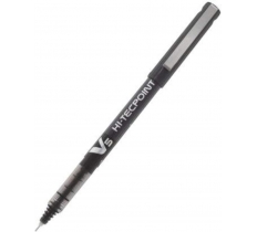 Hi Tecpoint V5 Liquid Ink Rollerball Black Fine Tip 12 Pack