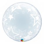 Qualatex Stylish Stars 24" Deco Bubble Balloon