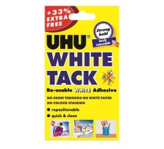 UHU White Tack Handy Pack + 33% Extra Free X 12