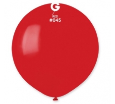 Gemar 19" Pack Of 25 Latex Balloons Red #045