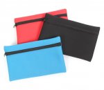 Pencil Case Neoprene 3 Assorted Blue Red Bla