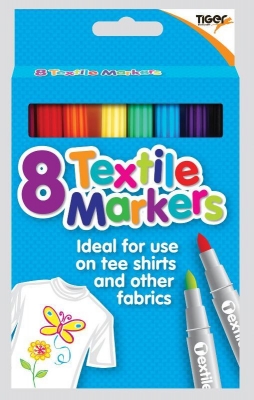 Tiger Deluxe Textile Marker 8 Pack