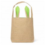 Easter Jute Bag With Green Ears