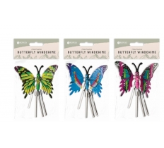 Plastic Butterfly Windchime 25cm