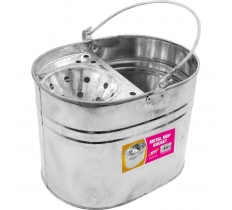 14L Metal Mop Bucket - Galvanized