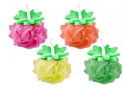 Glam Fruit Loofah With Sponge Top ( Assorted Colours )