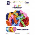 40 Pack 5 Inch Multi Col Balloons