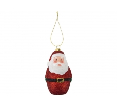 Christmas Santa Glitter Hanging Decorations