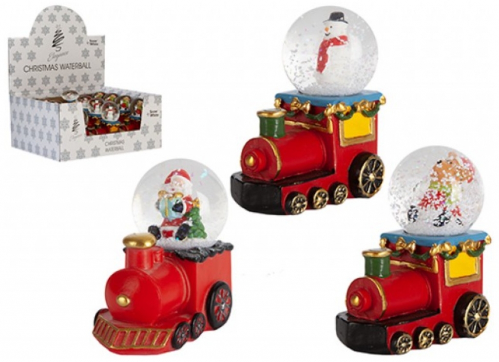 Christmas Train Waterballs 45mm - Click Image to Close