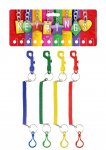 Stretchy Spiral Keychain with Clip X 12 ( 23p Each )