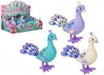 Beautiful Wind Up Jumping Peacock 12cm