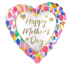 Mothers Day Watercolour Satin Luxe Standard Foil Balloon