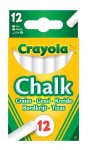 Crayola 12 Anti Dust White Chalk ( 51-1664 )