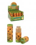 Tube of Mini Dinosaur Colouring Pencils 12-Pack (8cm)