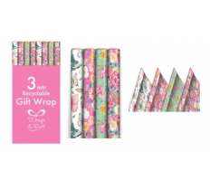 Floral Gift Wrap 3m