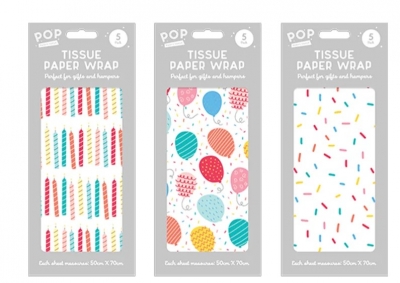 Birthday Tissue Wrap