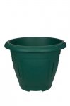 WHITEFURZE 43CM ROUND VENETIAN PLANTER FOREST GREEN