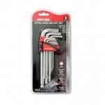 Dekton 9 Pack Long Arm Ball End Hex Key Set