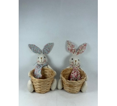 Easter Wicker basket 7.5 x 5 x 11.5"