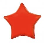 Amscan Metallic Orange Star Standard Pack aged Foil Balloons