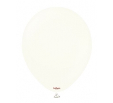 Kalisan 12" Retro White Latex Balloon - 100ct