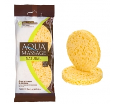 Aqua Massage 2Pc Facial Cleansing Cellulose Sponge