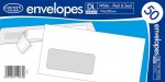 County DL White Window Peel & Seal Envelopes 50 Pack