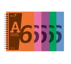 Silvine A6 Twin Wire Polypropylene Notebook 75Gsm 160 Page