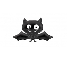 Black Bat Supershape Foil 24" Balloon