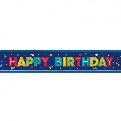 Peppy Bday Foil Bnnr-12Ft