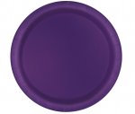 Deep Purple Solid Round 9" Dinner Plates 8ct