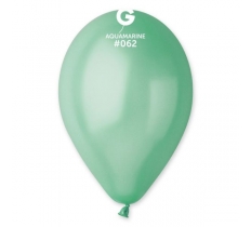 Gemar 13" Pack 50 Latex Balloons Metallic Aquamarine #062