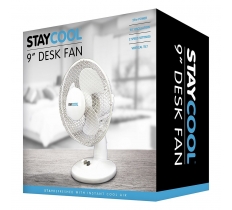 Lloytron Stay Cool 9" Oscillating (23cm) 25w Desk Fan