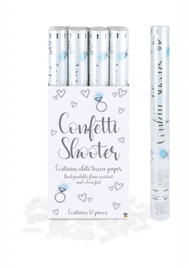 Confetti Shooter White Paper 50Cm - Click Image to Close
