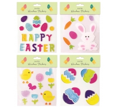 Easter Window Gel Stickers Square
