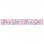 Its a Baby Girl Banner Holo