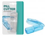 Plastic Pillbox With Pill Cutter