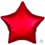 Anagram Metallic Red Star Standard Pack aged Foil Balloon
