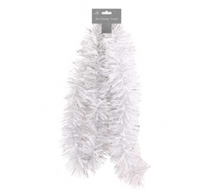 Tinsel XMAS 2m Chunky - White